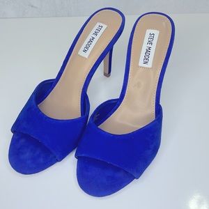 Steve Madden Erin Blue Suede Me Heels